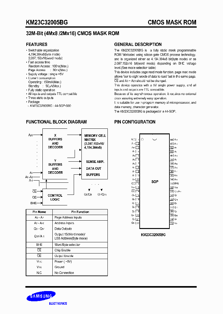 KM23C32005BG_1538661.PDF Datasheet