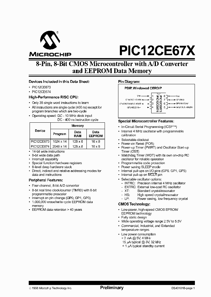 PIC12F675-IP_1565891.PDF Datasheet