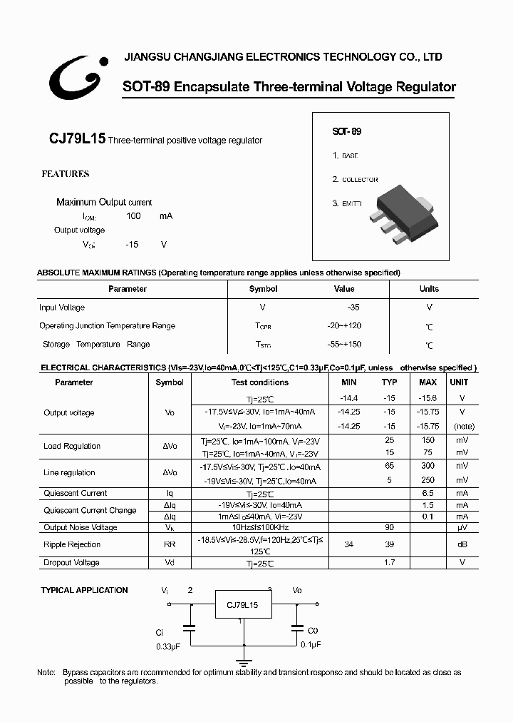 CJ79L15-SOT-89_1636213.PDF Datasheet