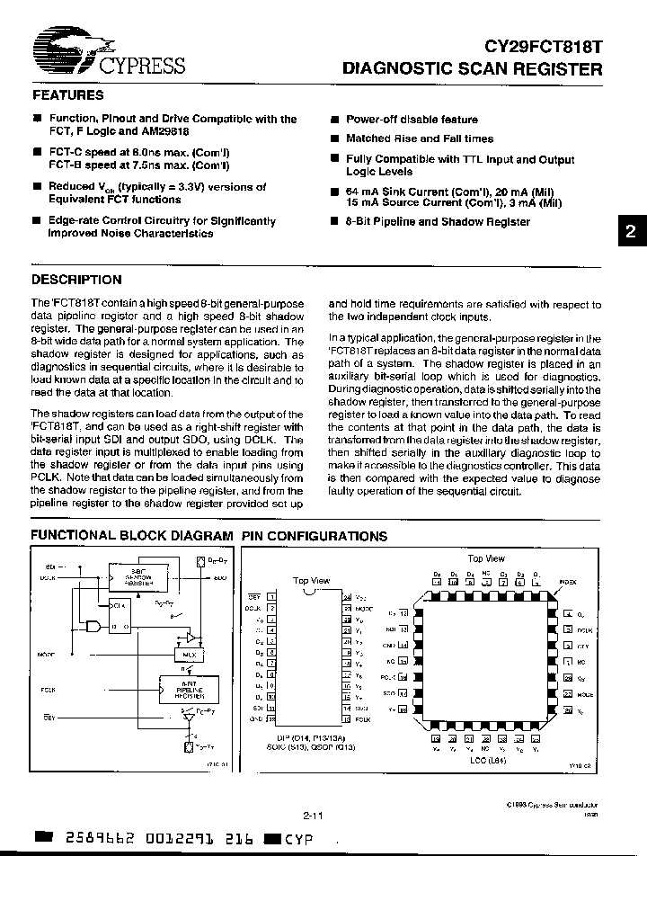 CY29FCT818CTDM_1639924.PDF Datasheet