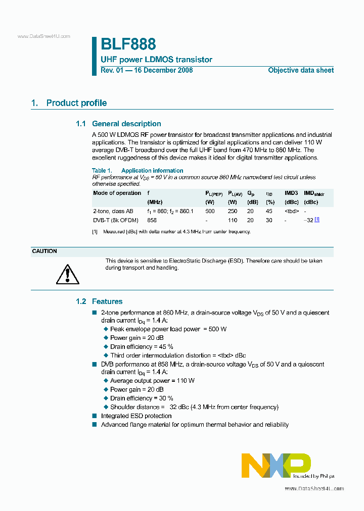 BLF888_1842234.PDF Datasheet