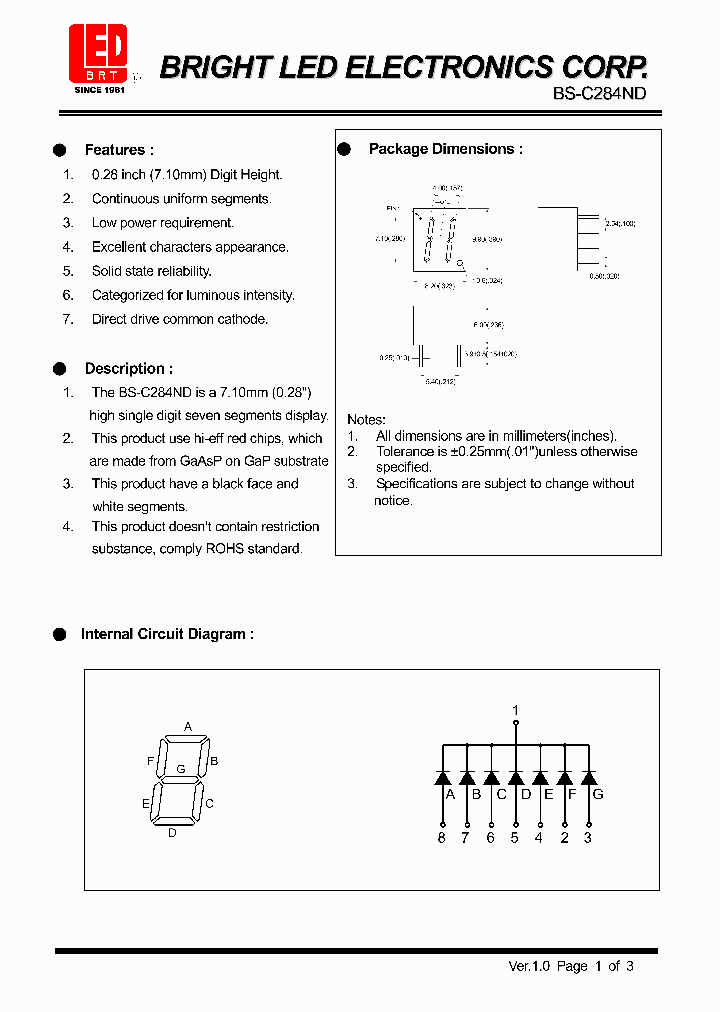 BS-C284ND_1850356.PDF Datasheet