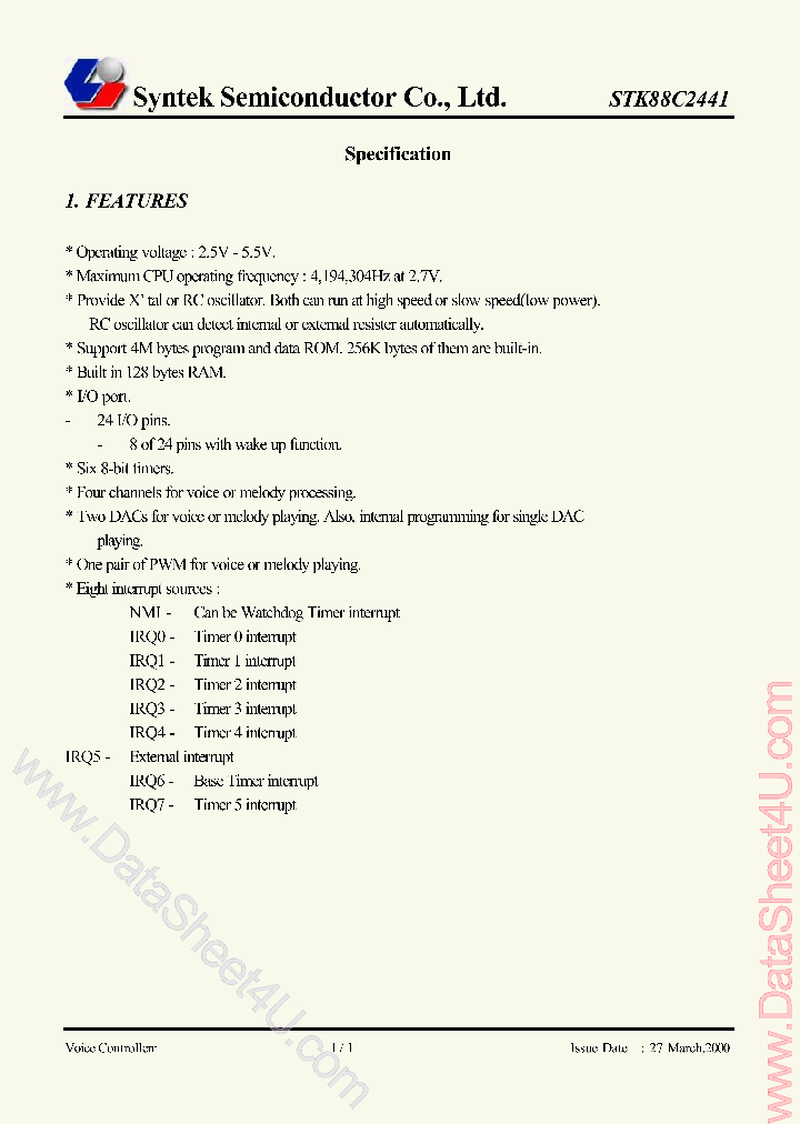 STK88C2441_1861384.PDF Datasheet