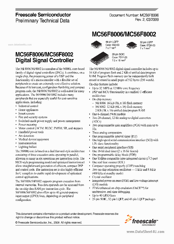 MC56F8002_1867564.PDF Datasheet