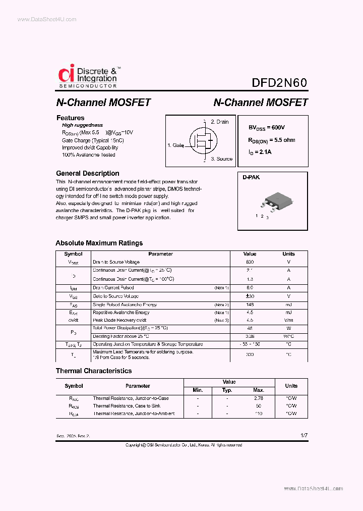 DFD2N60_1872660.PDF Datasheet