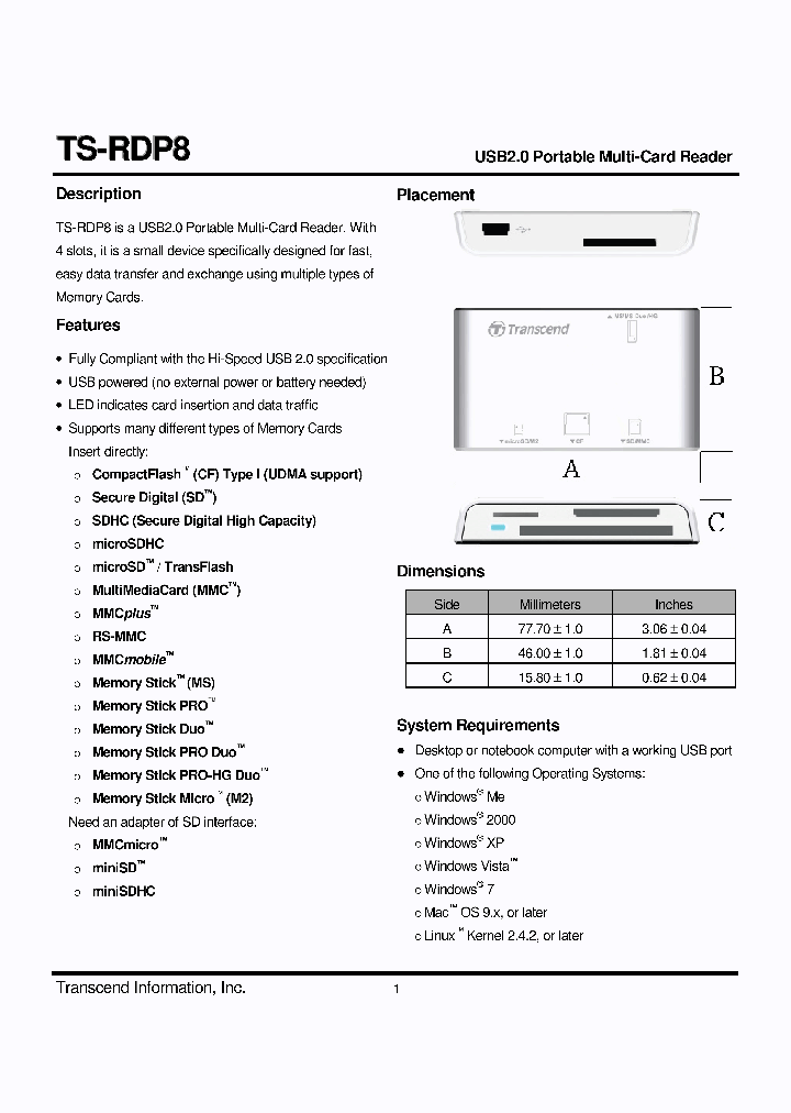 TS-RDP8_1886941.PDF Datasheet