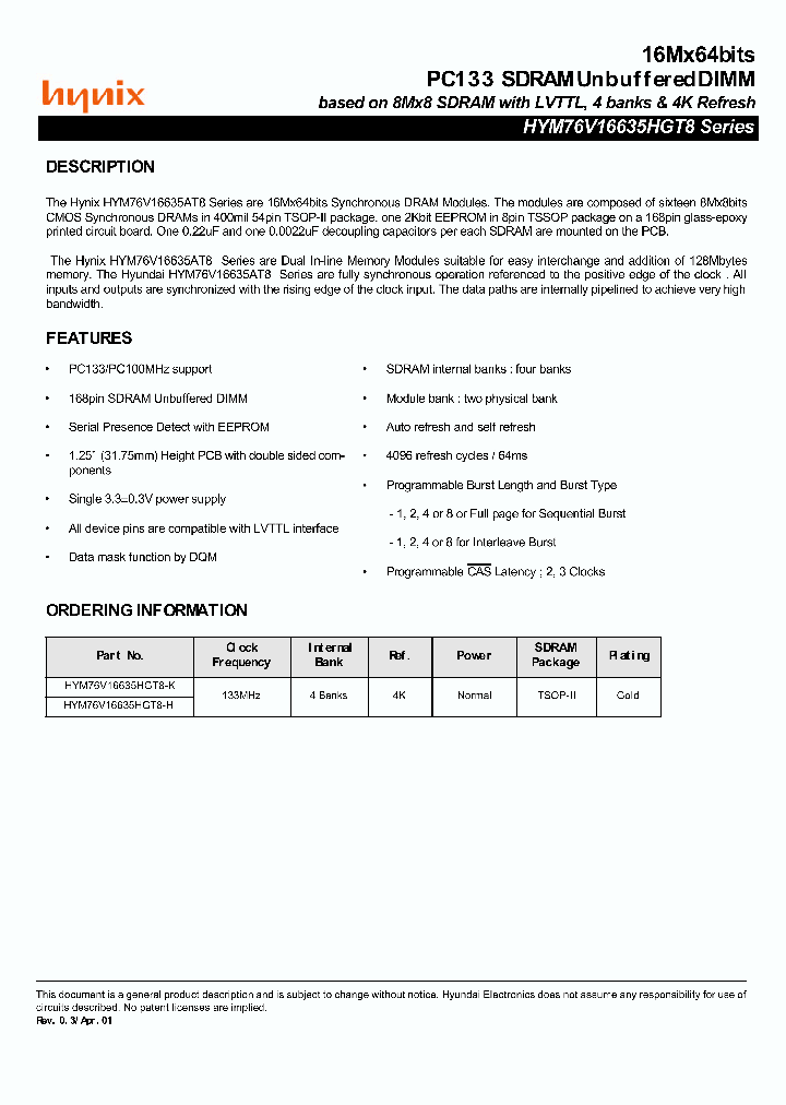 HYM76V16635HGT8-H_1705336.PDF Datasheet