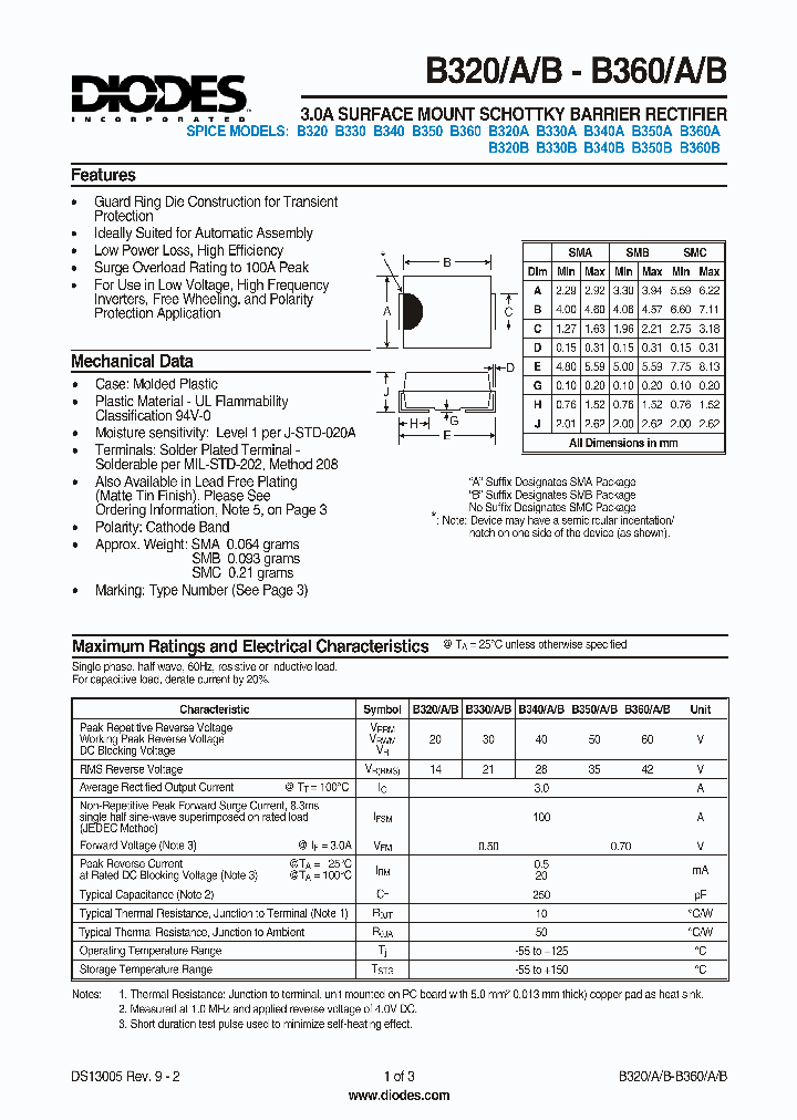 B350A-13_1745245.PDF Datasheet