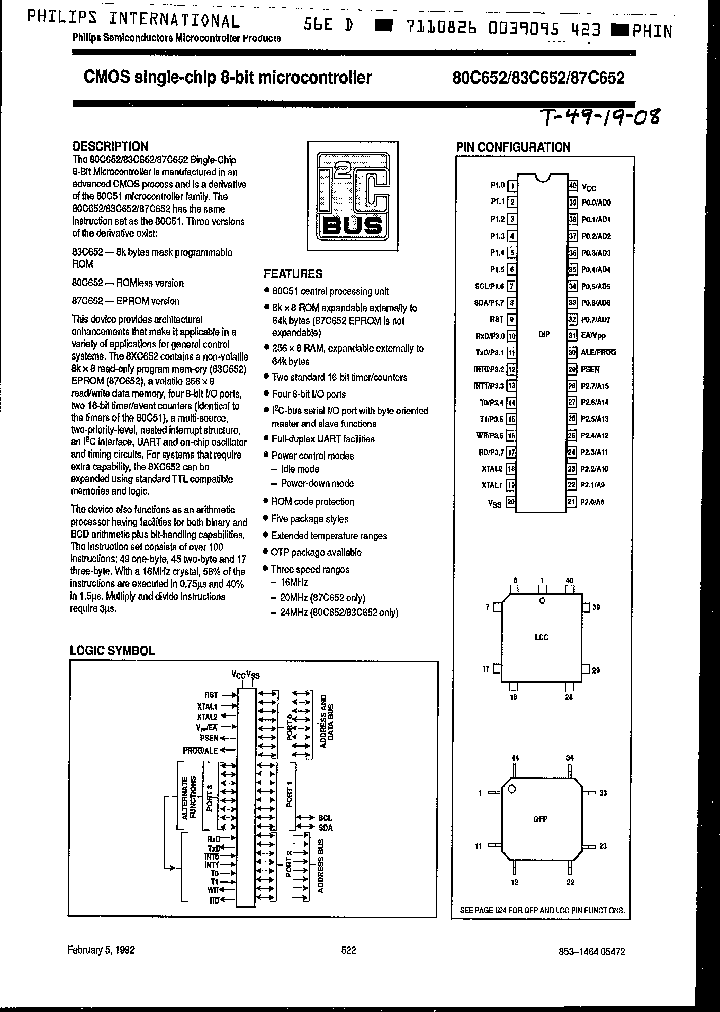 S87C652-7B44_1762677.PDF Datasheet