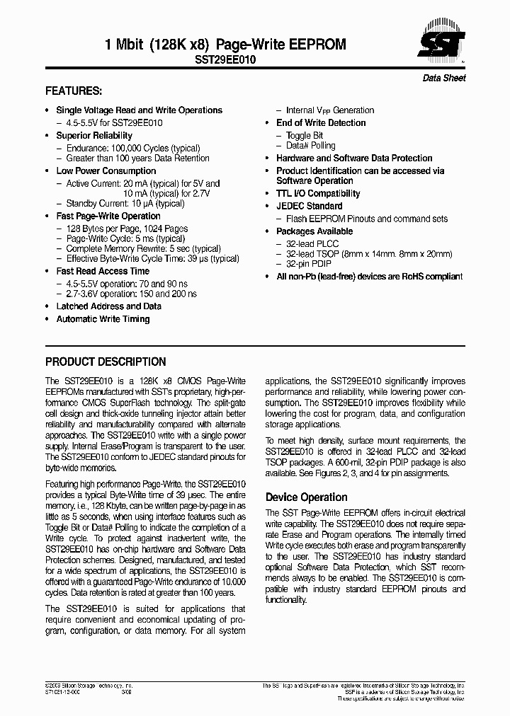 GLS29EE010-70-4C-WHE_1793588.PDF Datasheet