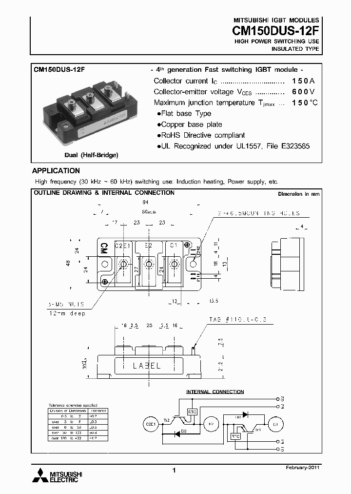 CM150DUS-12F_1906269.PDF Datasheet