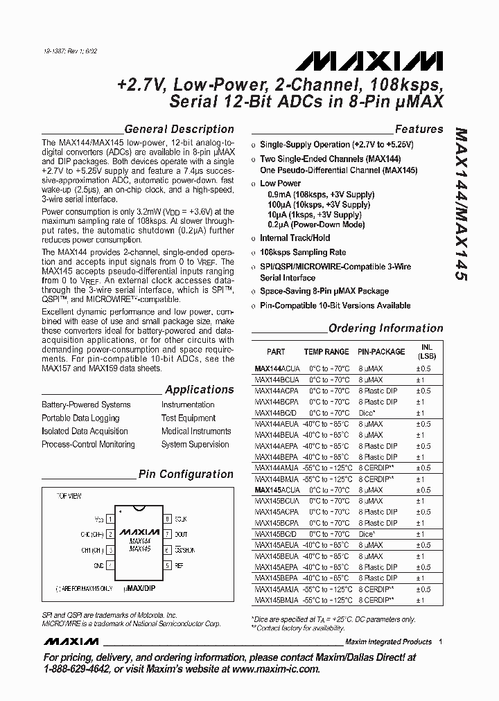 MAX144_1909632.PDF Datasheet