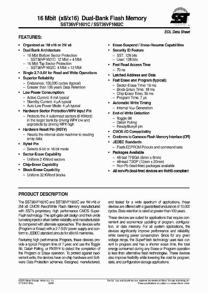 SST36VF1601C-70-4C-EK_1862249.PDF Datasheet