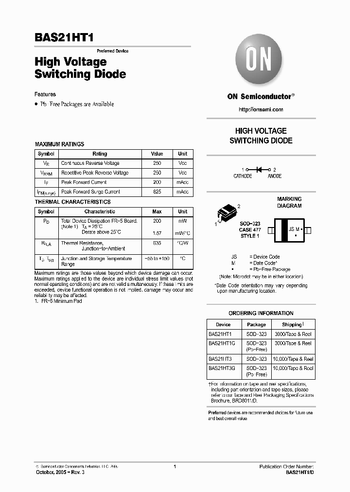 BAS21HT1_1868668.PDF Datasheet