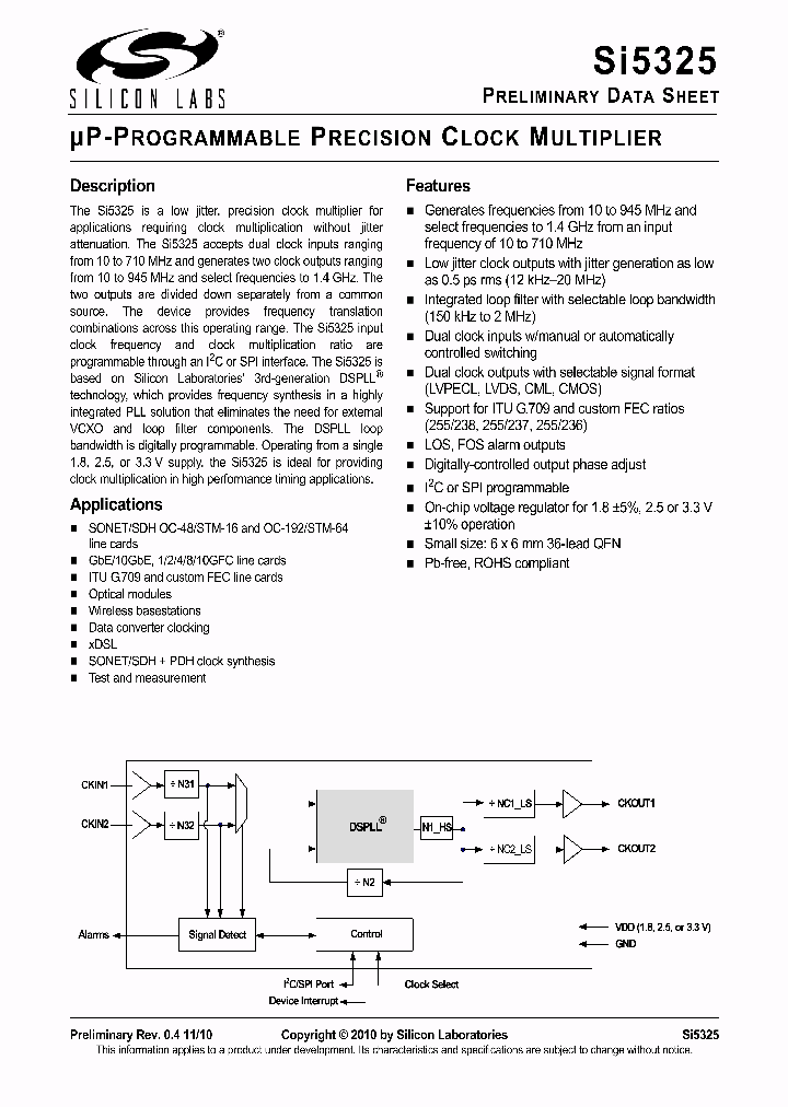 SI5325A-B-GM_1901192.PDF Datasheet