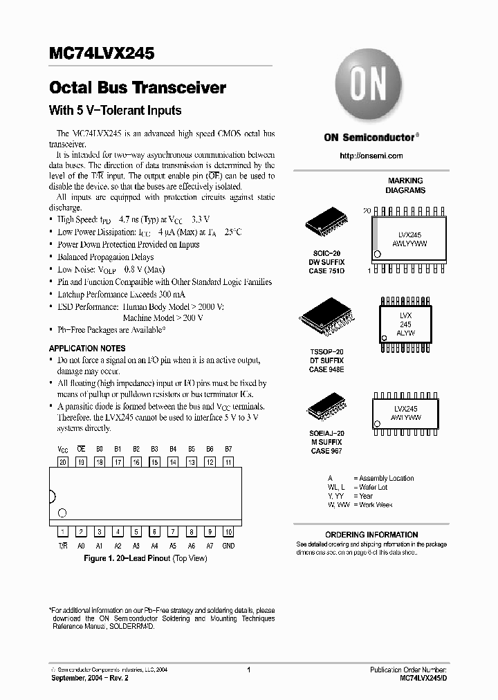 MC74LVX245_1950340.PDF Datasheet