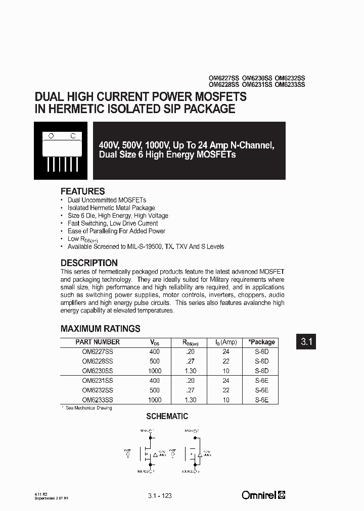 OM6233SS_1908922.PDF Datasheet