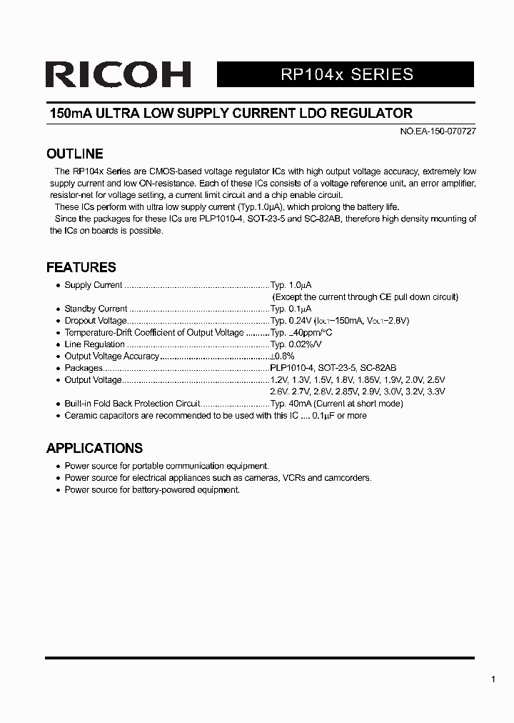 RP104N151B_1928663.PDF Datasheet