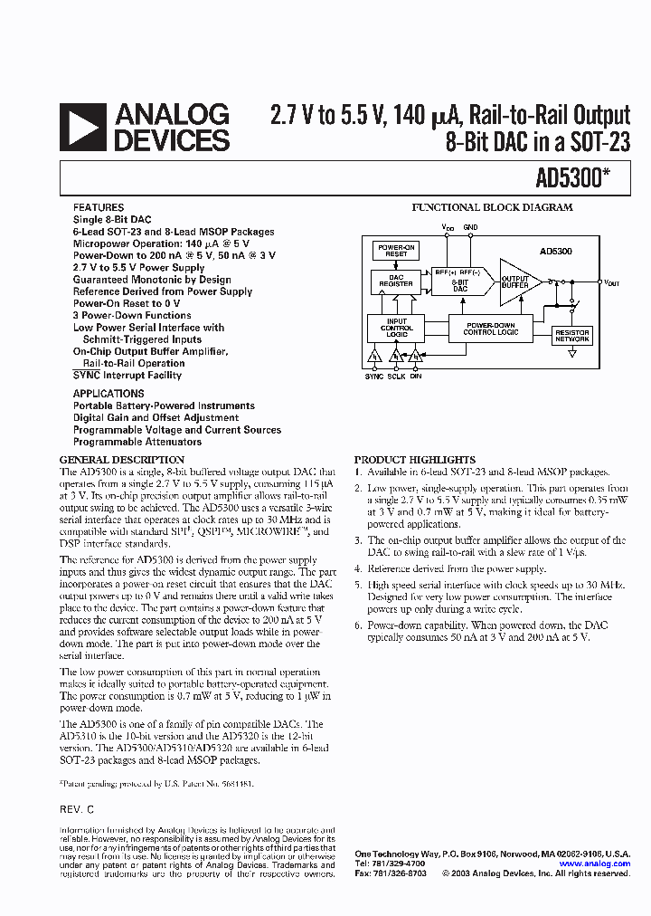 AD5300BRTZ-500RL7_1939665.PDF Datasheet