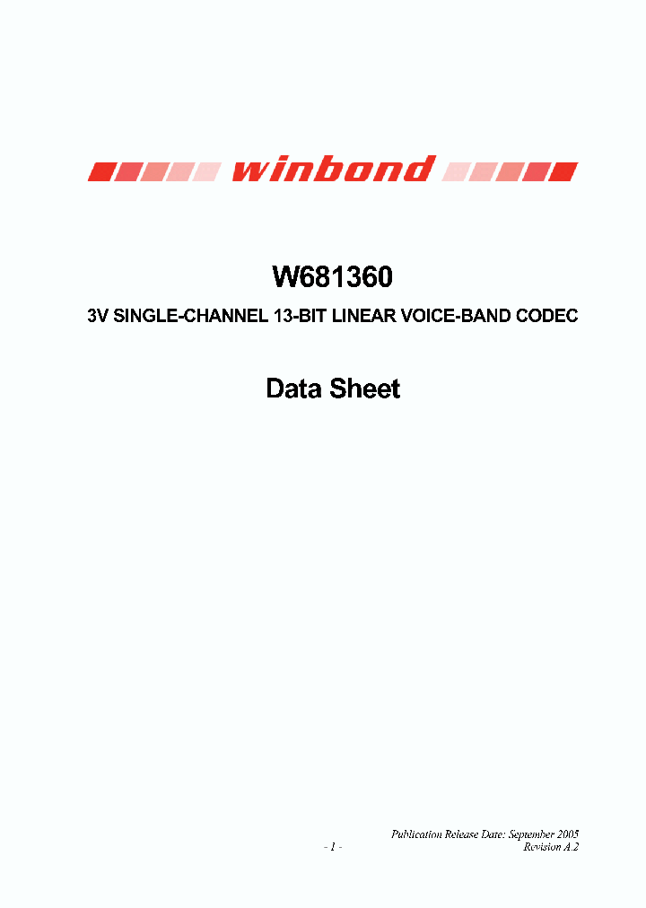 W681360S_1940017.PDF Datasheet