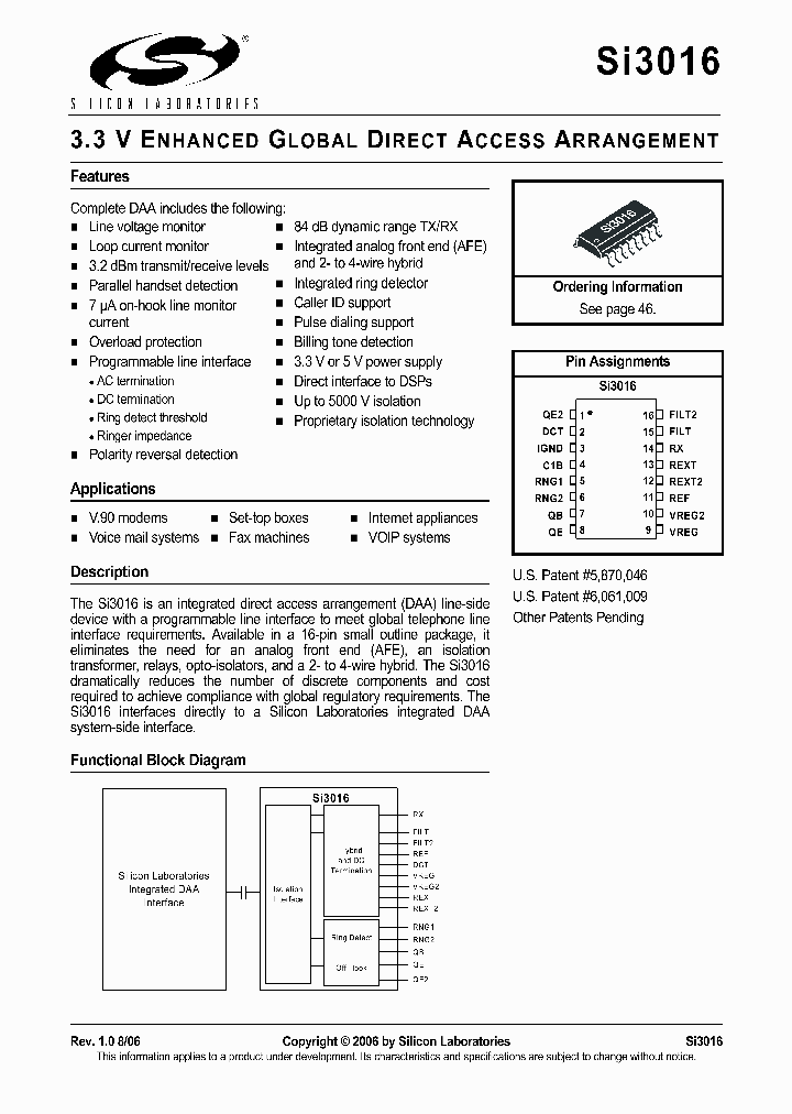 SI3016-KS_1953653.PDF Datasheet