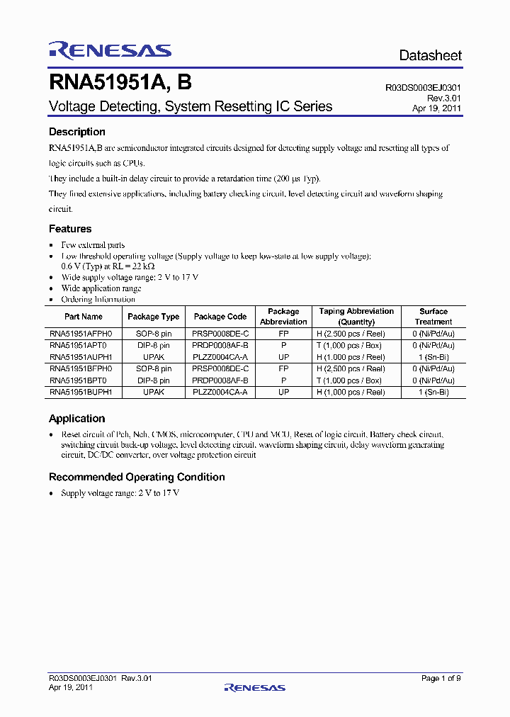 RNA51951A_1960445.PDF Datasheet