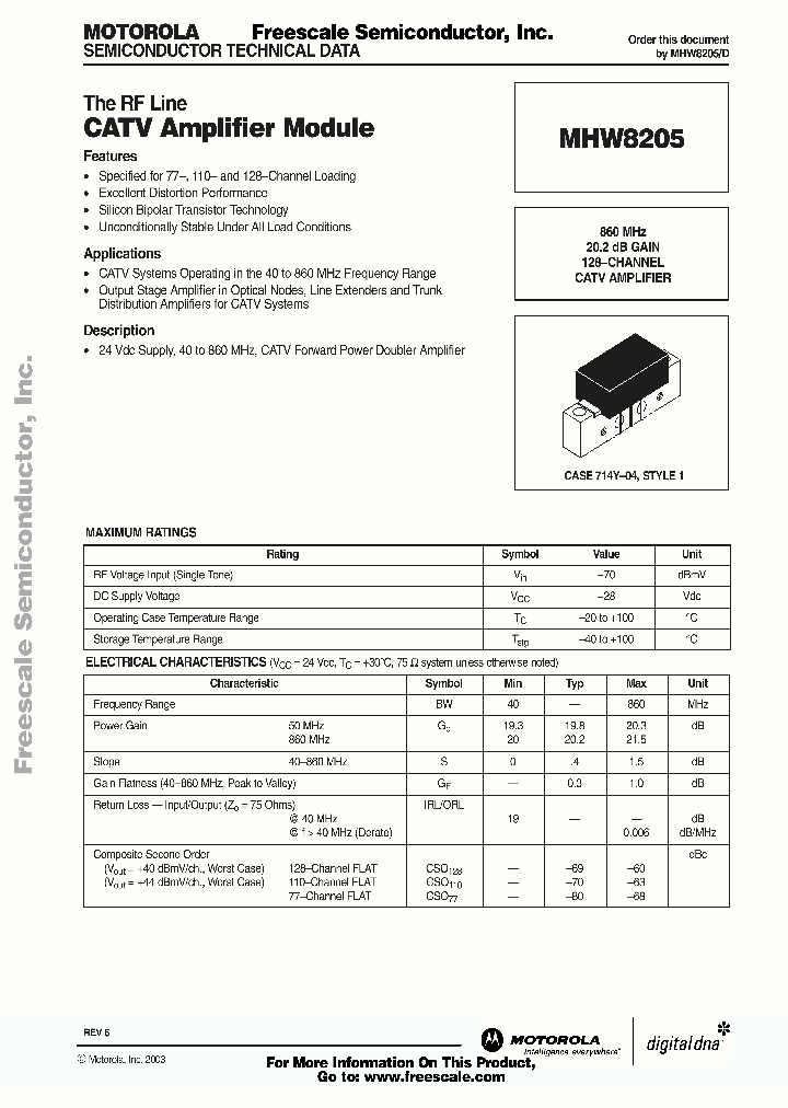 MHW8205_1963774.PDF Datasheet