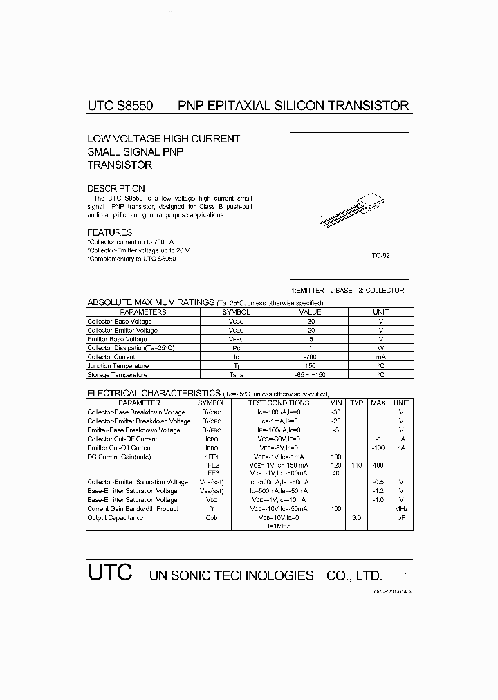 S8550_1964121.PDF Datasheet