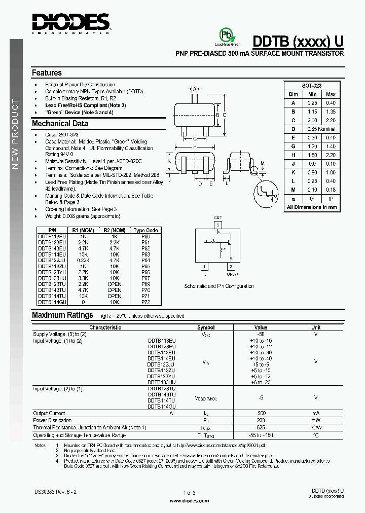 DDTB114TU-7_1964566.PDF Datasheet