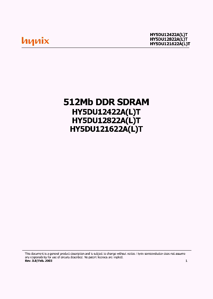 HY5DU12422AT-X_1966305.PDF Datasheet