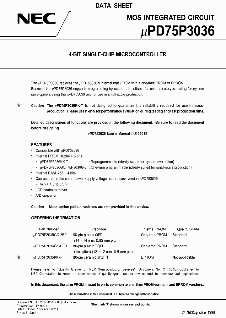 UPD75P3036GK-BE9_1981512.PDF Datasheet