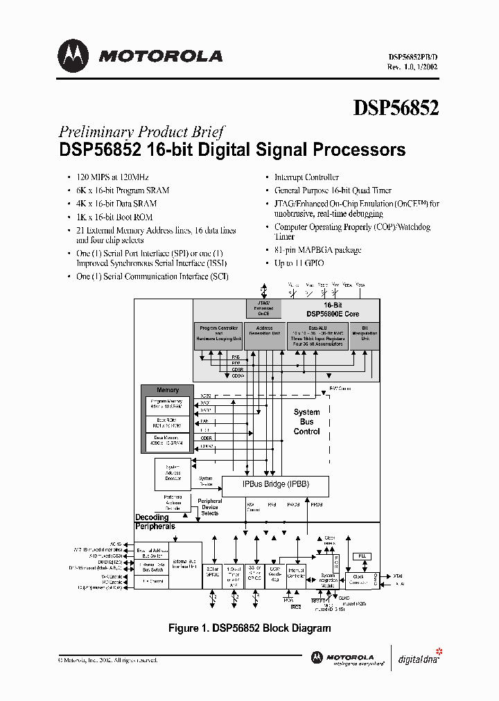 DSP56852PB_1983277.PDF Datasheet