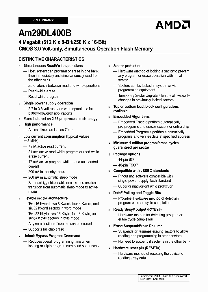 AM29DL400BT-70EE_1983324.PDF Datasheet