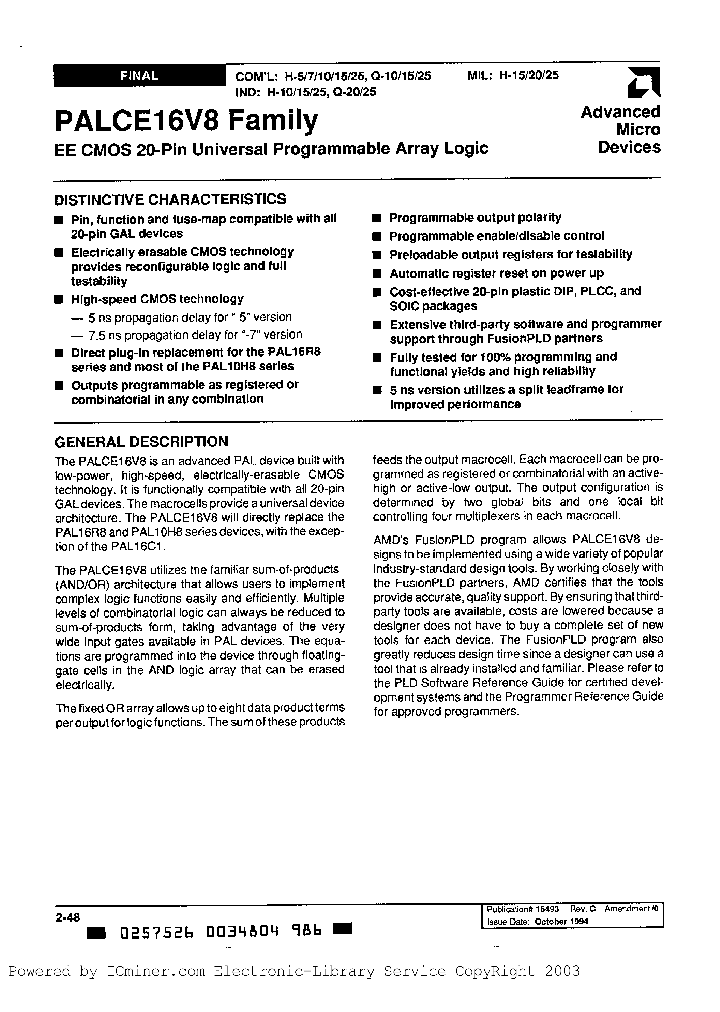 PALCE16V8H-15E4B2A_1988384.PDF Datasheet