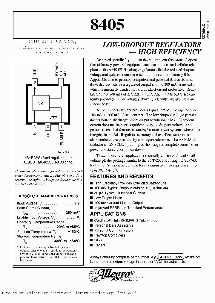 A8405SLH-ADJ_1989097.PDF Datasheet