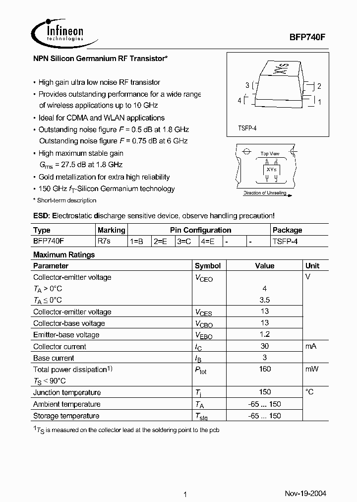 BFP740F_1990470.PDF Datasheet