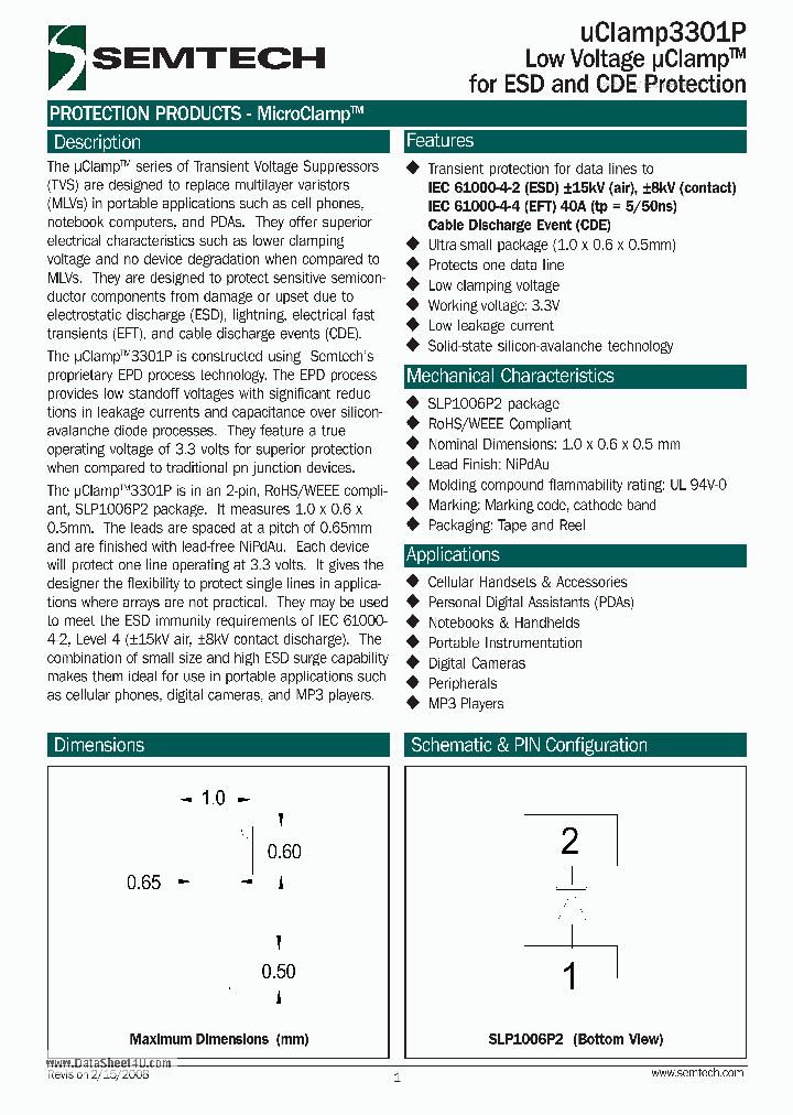 UCLAMP3301P_2001566.PDF Datasheet