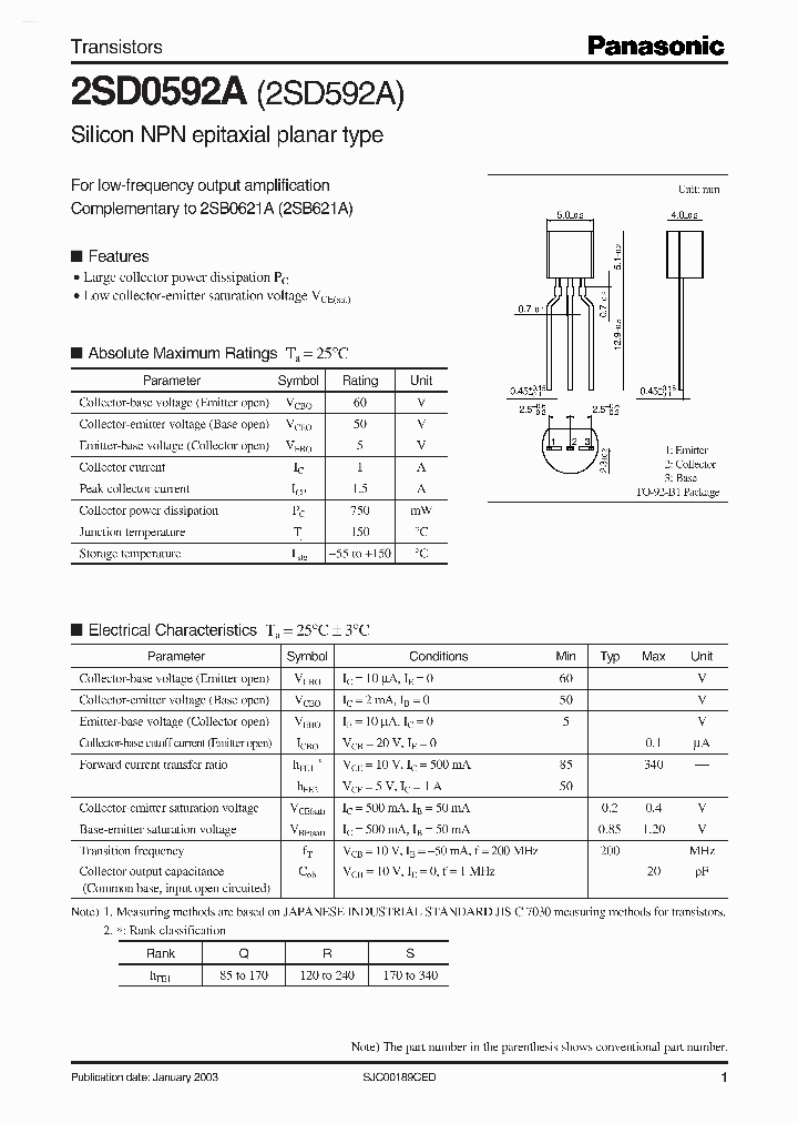 2SD0592A_2015700.PDF Datasheet