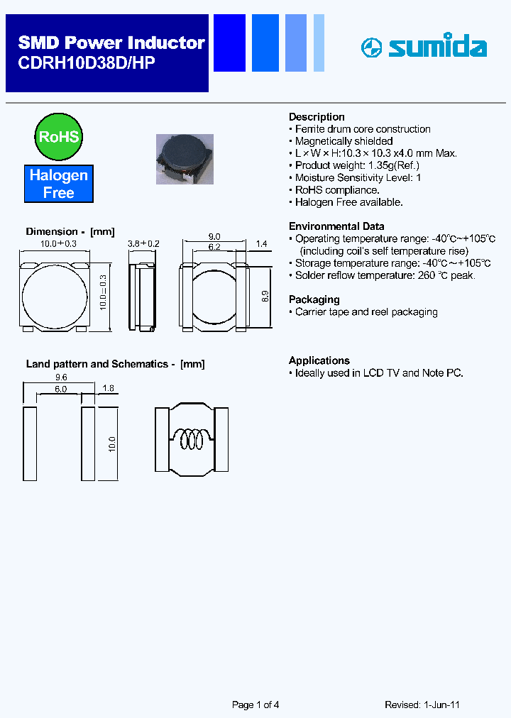 CDRH10D38DHPNP-100MC_2028396.PDF Datasheet