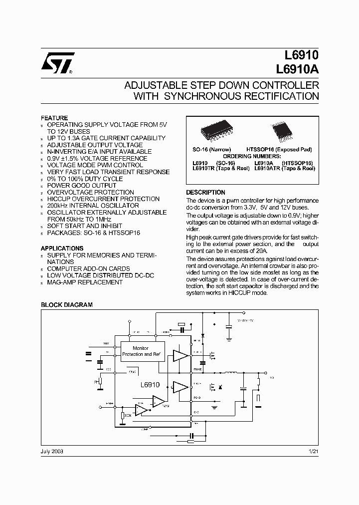 L6910_2030080.PDF Datasheet