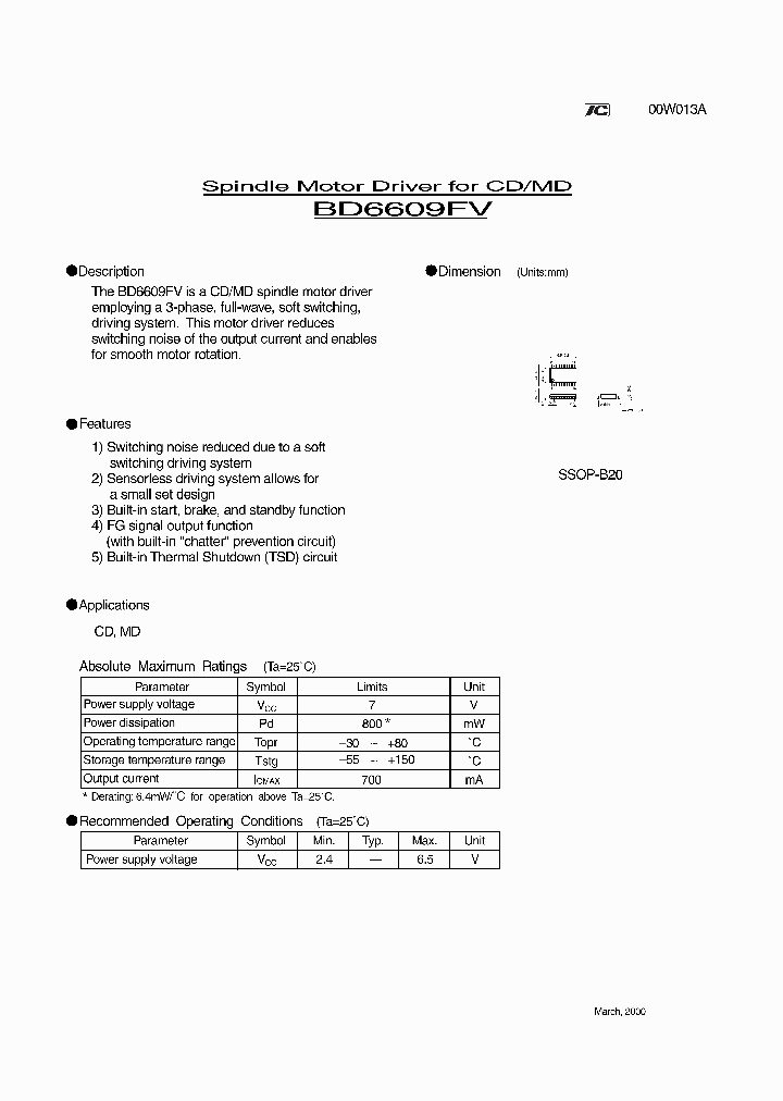 BD6609FV_2034119.PDF Datasheet