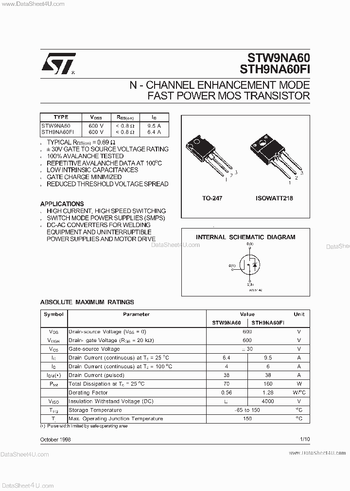 STW9NA60_2029157.PDF Datasheet