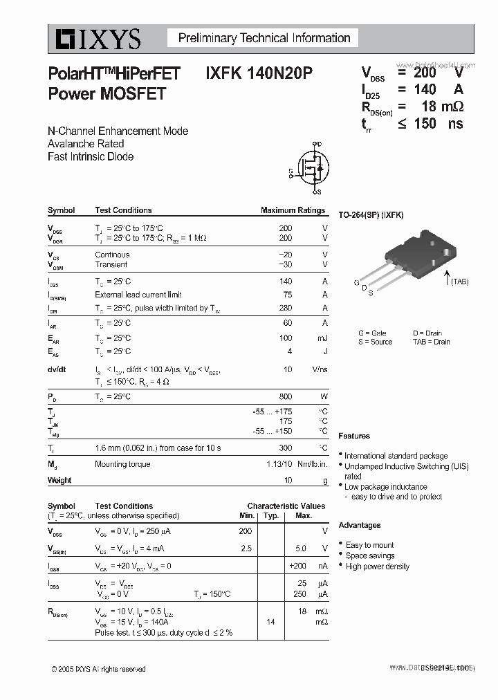 IXFK140N20P_2034819.PDF Datasheet