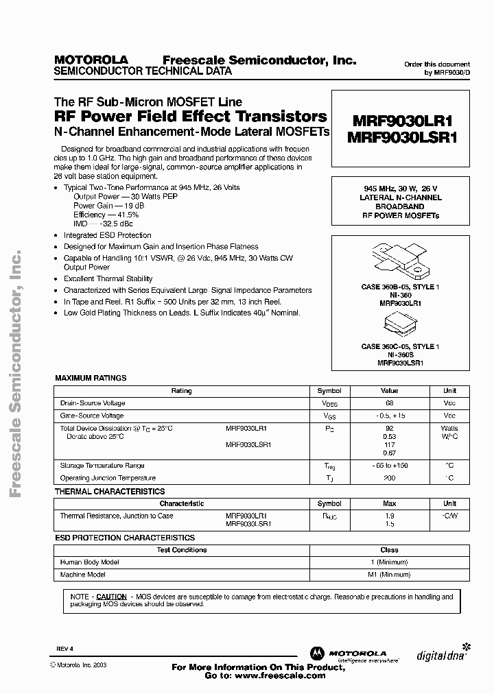 MRF9030LSR1_2038210.PDF Datasheet