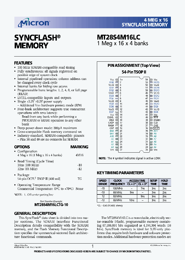 MT28S4M16LC_2039298.PDF Datasheet