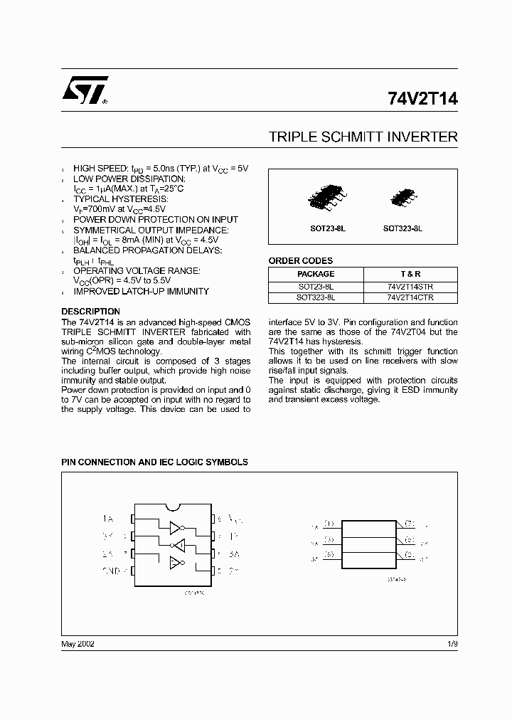 74V2T14CTR_2051844.PDF Datasheet