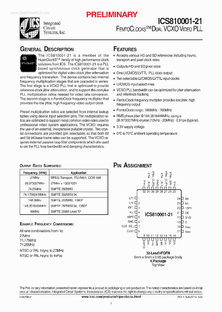 ICS810001-21_2052903.PDF Datasheet