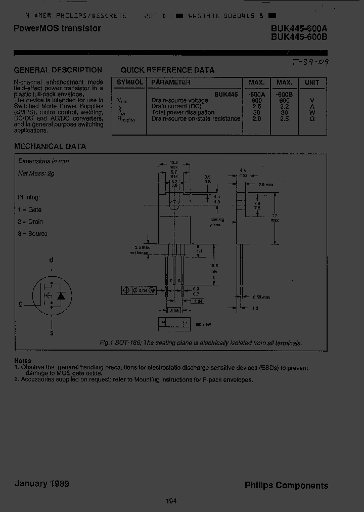BUK445-600A_2054934.PDF Datasheet