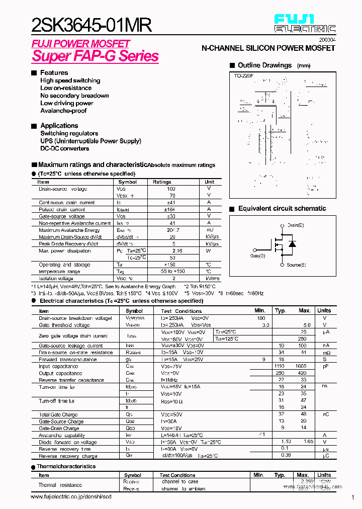 K3645_2084082.PDF Datasheet