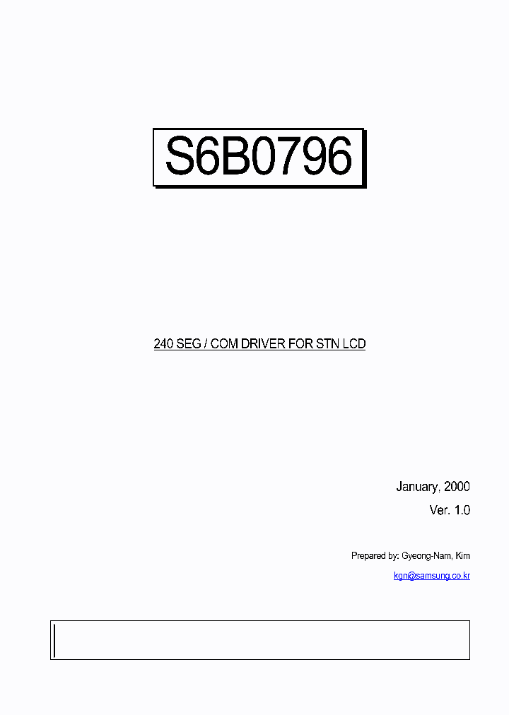 S6B0796_2088333.PDF Datasheet